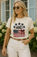 Stars & Stripes Gildan Softstyle Graphic Tee